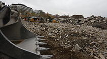 Abrissarbeiten der Therme Bad Nauheim