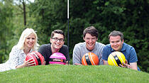 Eine Runde Fußballgolf in Wölfersheim