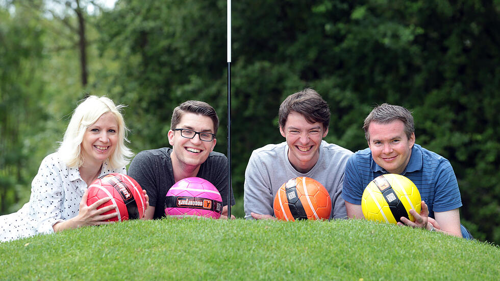 Eine Runde Fußballgolf in Wölfersheim