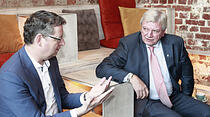 Bouffier vs. Schäfer-Gümbel: Die Bilder zum großen Streitgespräch