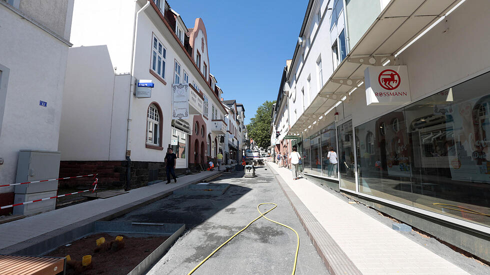 Impressionen der neugestalteten Fußgängerzone Bad Nauheim