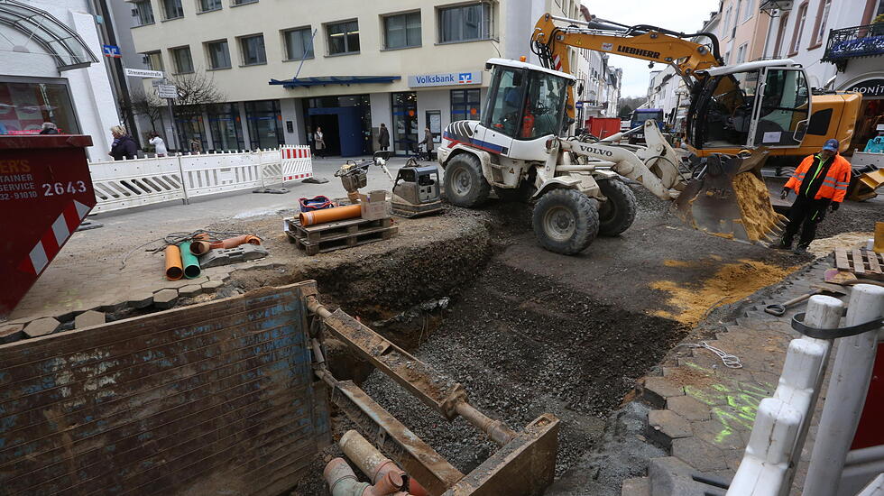 Impressionen der neugestalteten Fußgängerzone Bad Nauheim