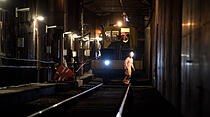 Baumaßnahmen im Frankfurter S-Bahn-Tunnel