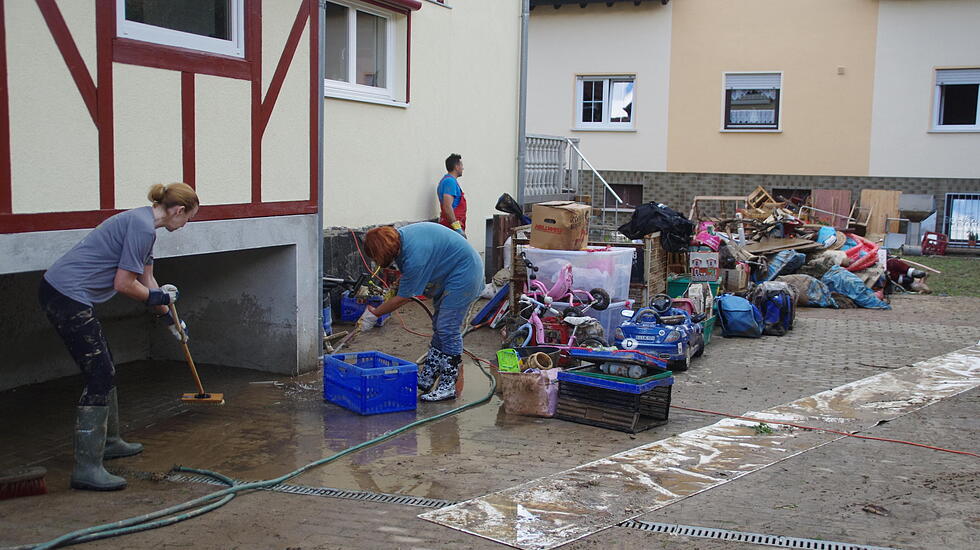 Flut in Nidda