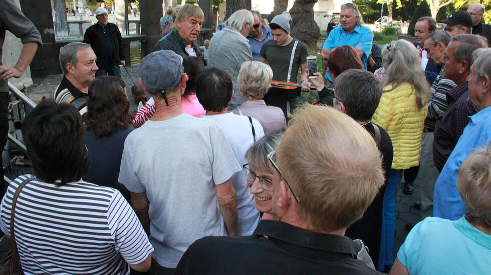 Die Amigos auf dem Bad Nauheimer Aliceplatz