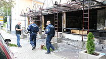 Trümmer in der Licher Straße