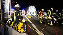 Tanklaster-Unfall auf A5