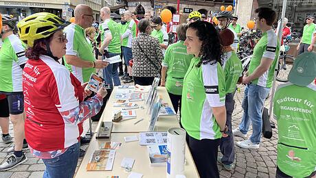 Radtour wirbt f&uuml;r Organspende