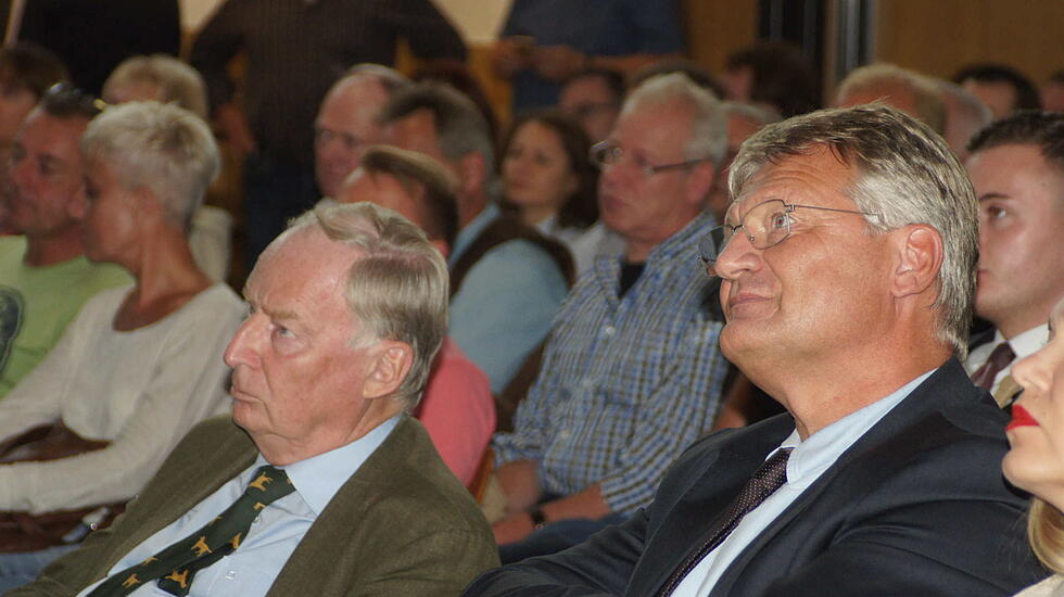 Protest gegen Alexander Gauland in Altenstadt