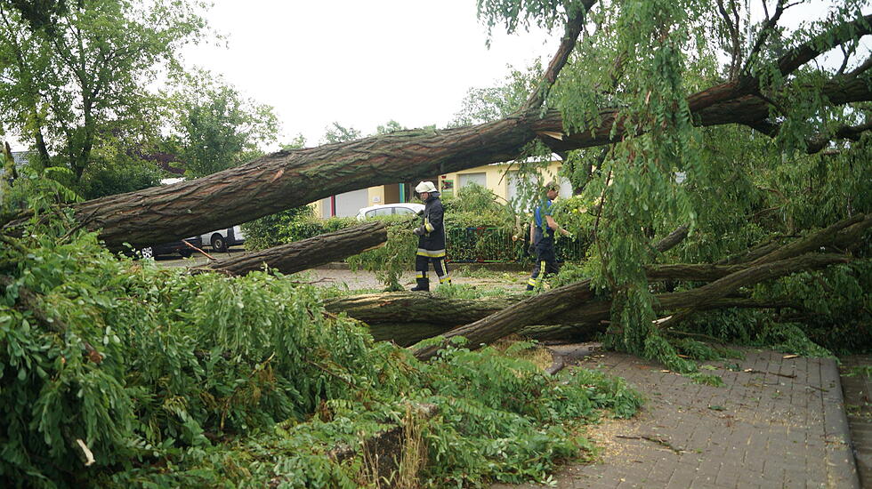 So sah es nach dem Unwetter in Gießen aus