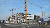 Lich, Neubau Seniorenzentrum, In den Turmgärten. Bauherr: Deutschland.Immobilien AG,  Baubeginn: Juni 2017, Fertigstellung: August/September 2018, Baukosten: 13,5 Millionen Euro