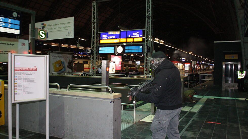 Chronologie: Die Anti-Terrorübung am Frankfurter Hauptbahnhof