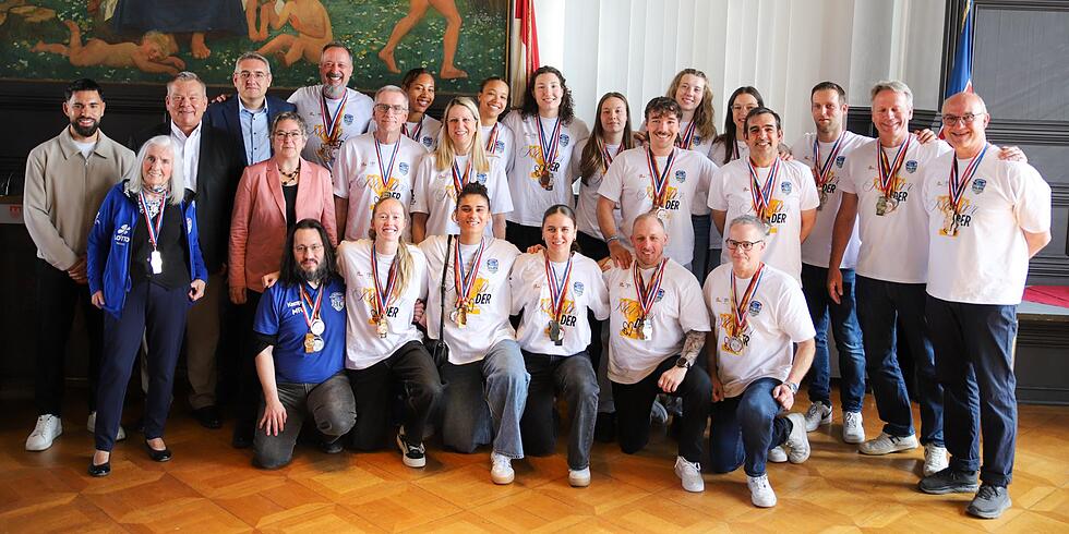 Goldene Sportplakette f&uuml;r BC Marburg