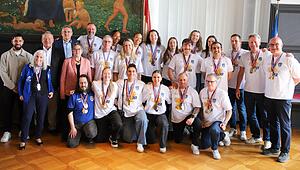 Goldene Sportplakette f&uuml;r BC Marburg