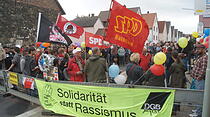 Protest gegen Alexander Gauland in Altenstadt