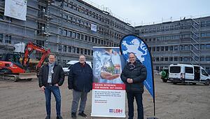 Grundger&uuml;st f&uuml;r Neubau des Regierungspr&auml;sidiums steht