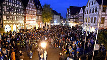 Gallusmarkt Grünberg 2017: Eröffnung und Laternenumzug