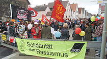 Protest gegen Alexander Gauland in Altenstadt
